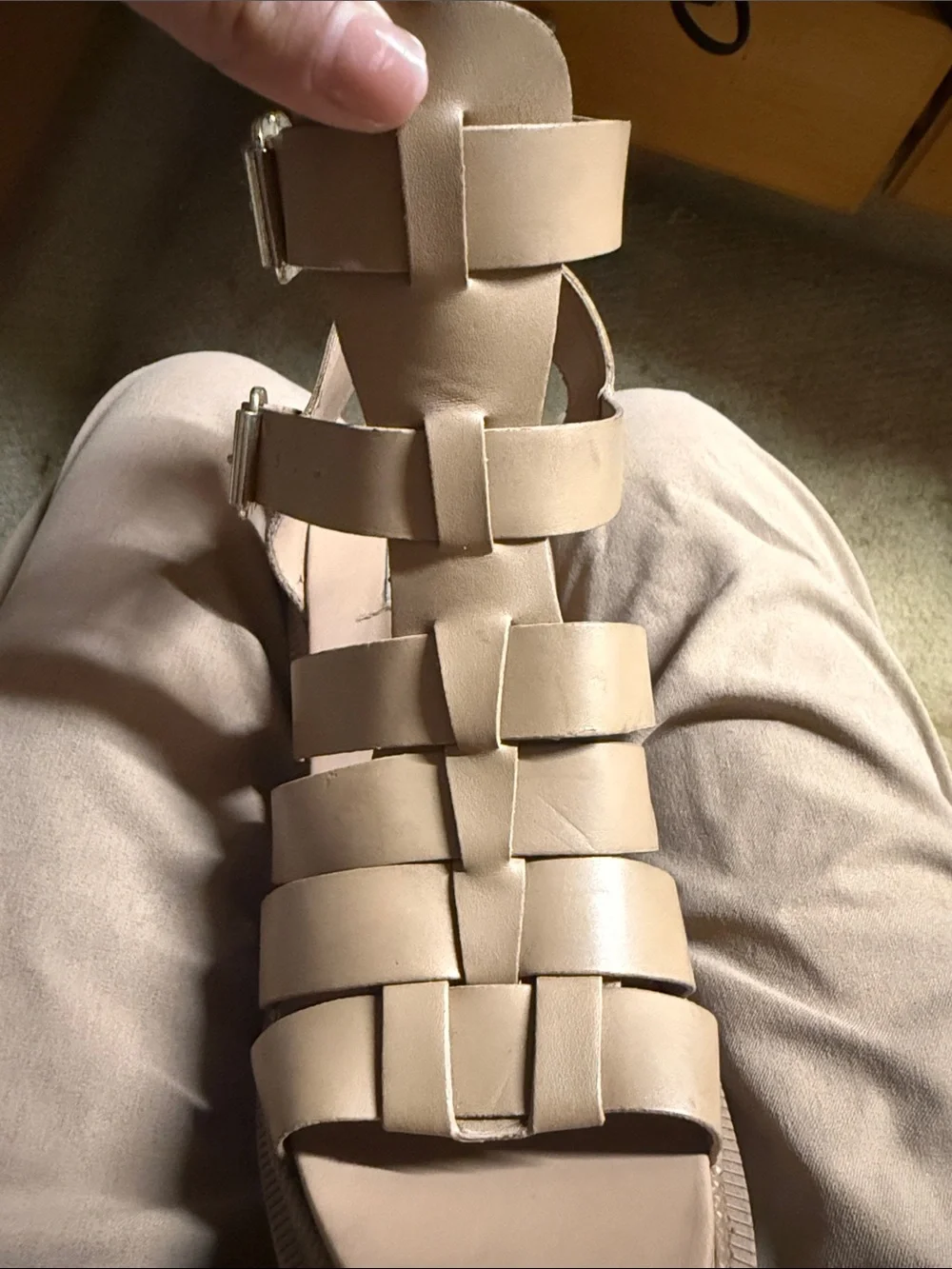 Steve Madden Tan Gladiator Platform Sandal